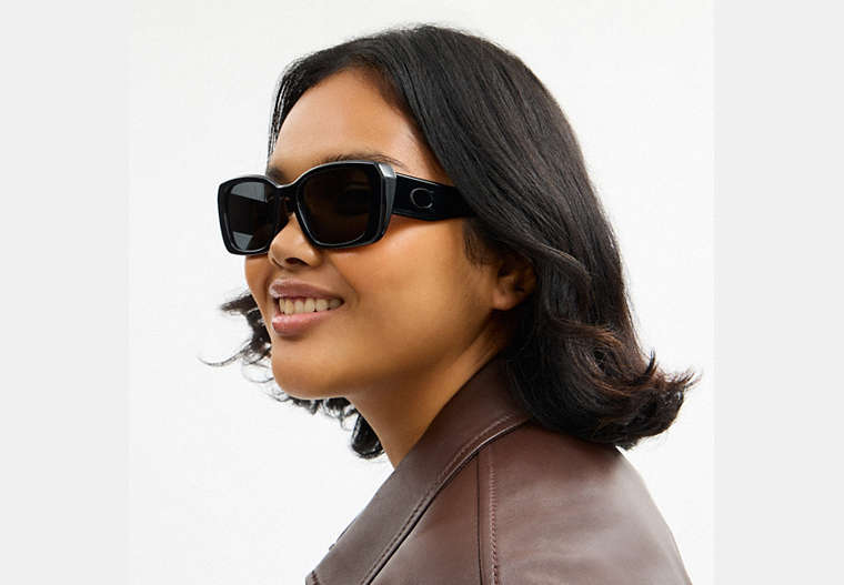 Maxi Sculpted C Oversized Rectangle Sunglasses