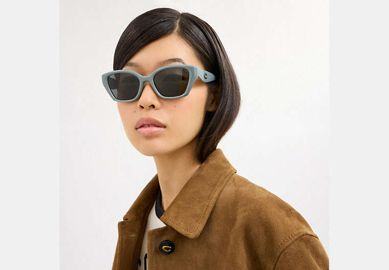 C Hardware Square Cat Eye Sunglasses