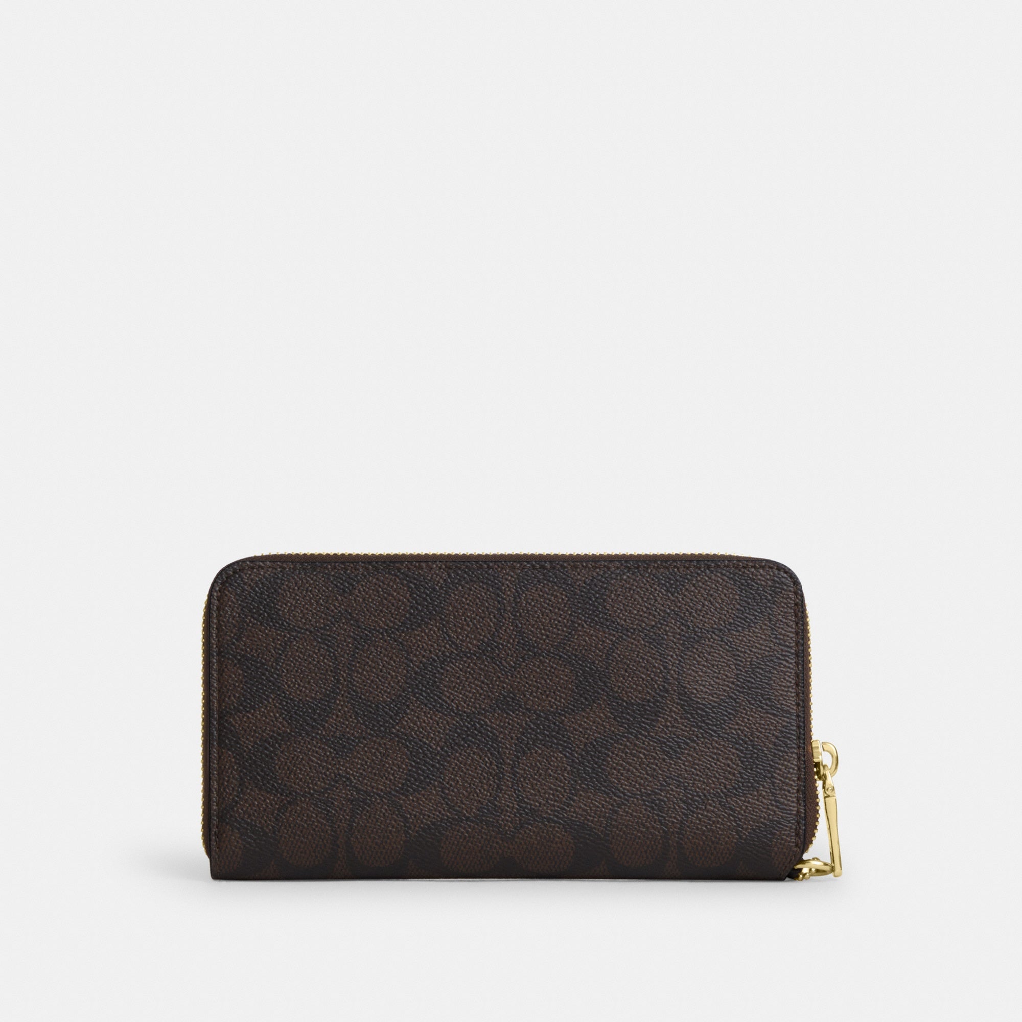 Long Zip Around Wallet With Detachable Card Case In Signature Canvas