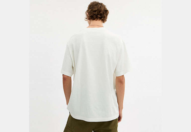 Collage Train Relaxed T-Shirt In Organic Cotton