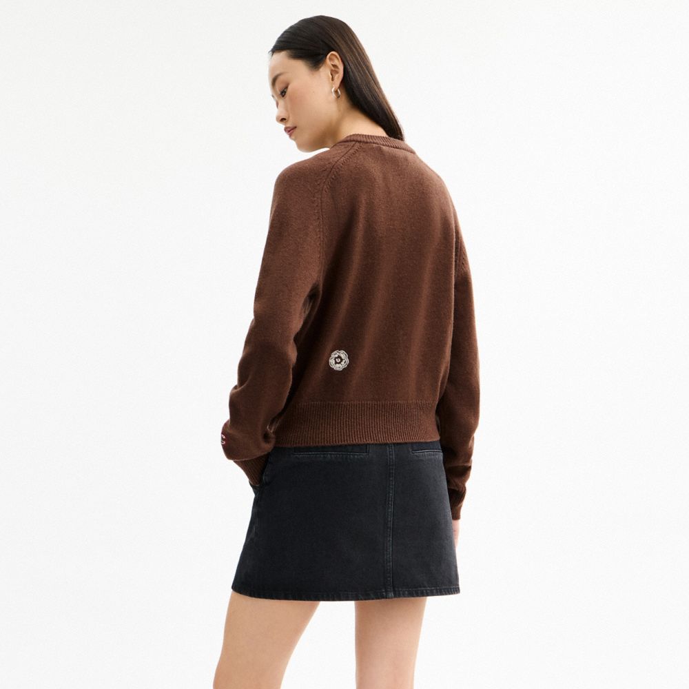 Playful Embroidered Cardigan