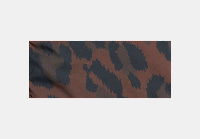 Leopard Print Reversible Puffer Jacket In Recycled Polyamide