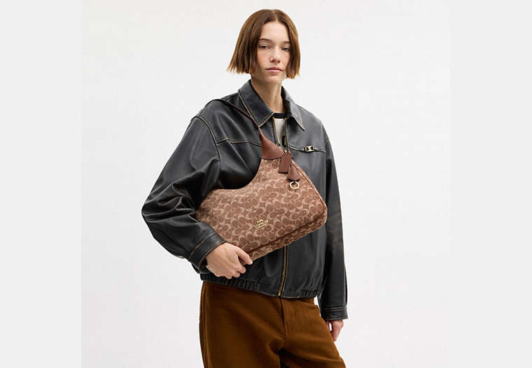 Ella Shoulder Bag In Signature Chenille
