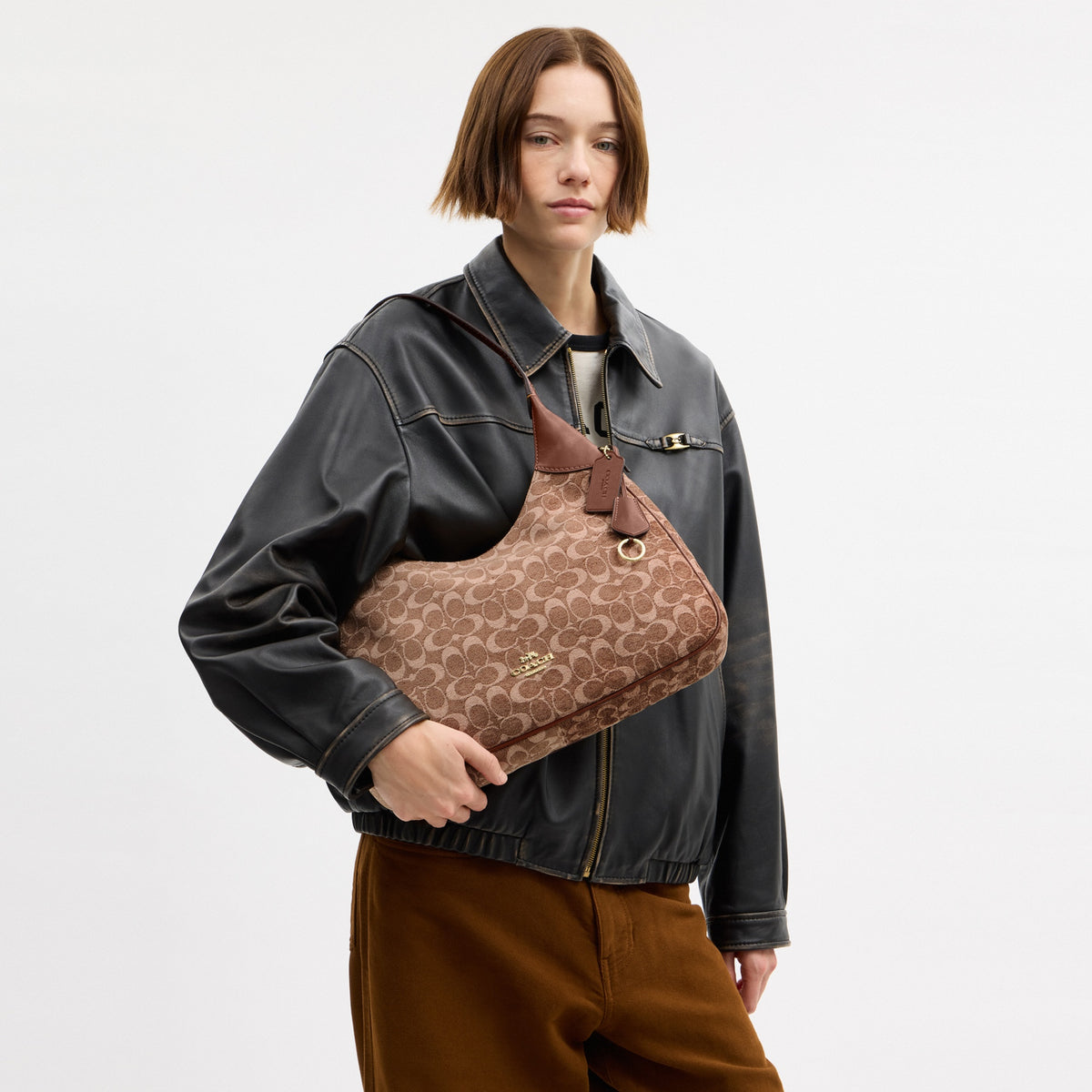 Ella Shoulder Bag In Signature Chenille