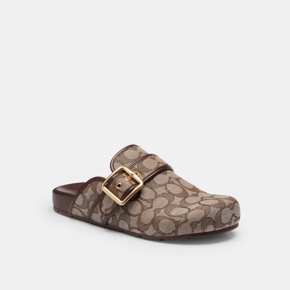 Archival Buckle Clog In Signature Jacquard Canvas