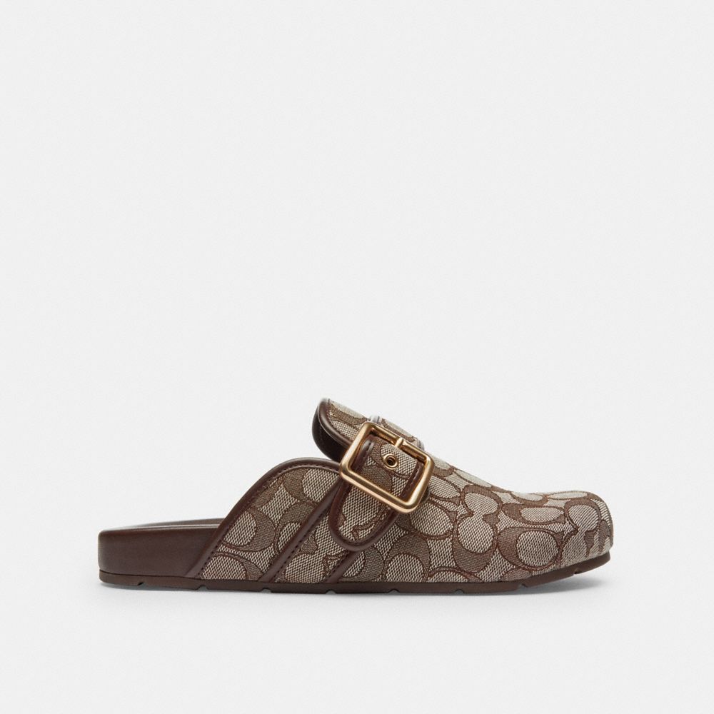 Archival Buckle Clog In Signature Jacquard Canvas