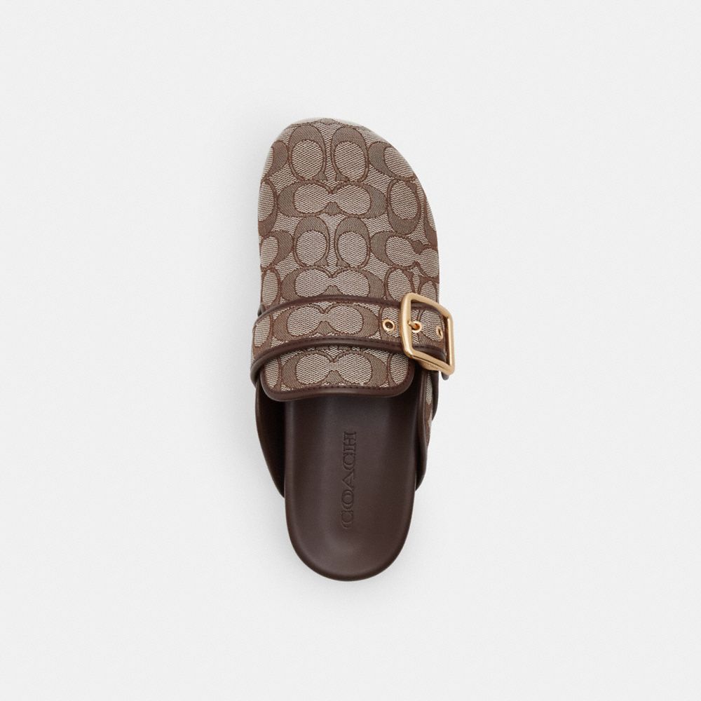 Archival Buckle Clog In Signature Jacquard Canvas