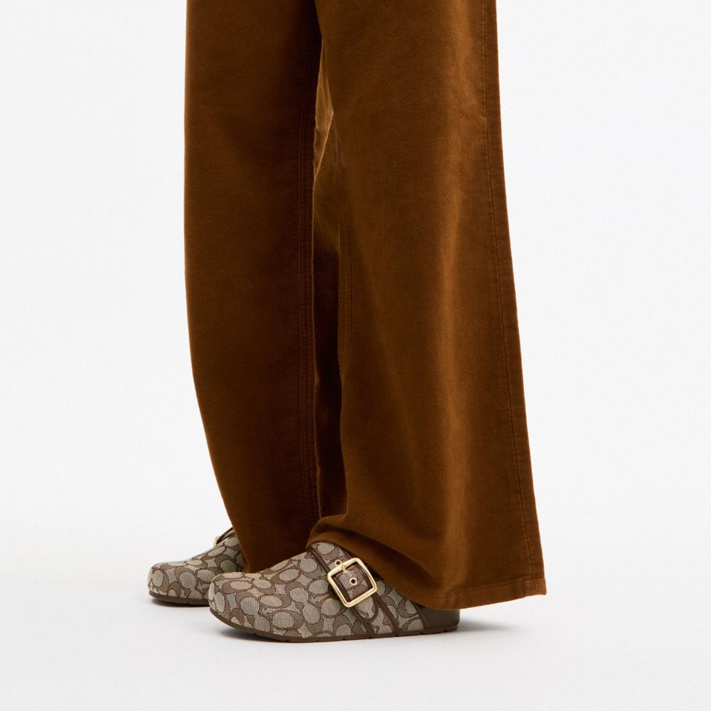 Archival Buckle Clog In Signature Jacquard