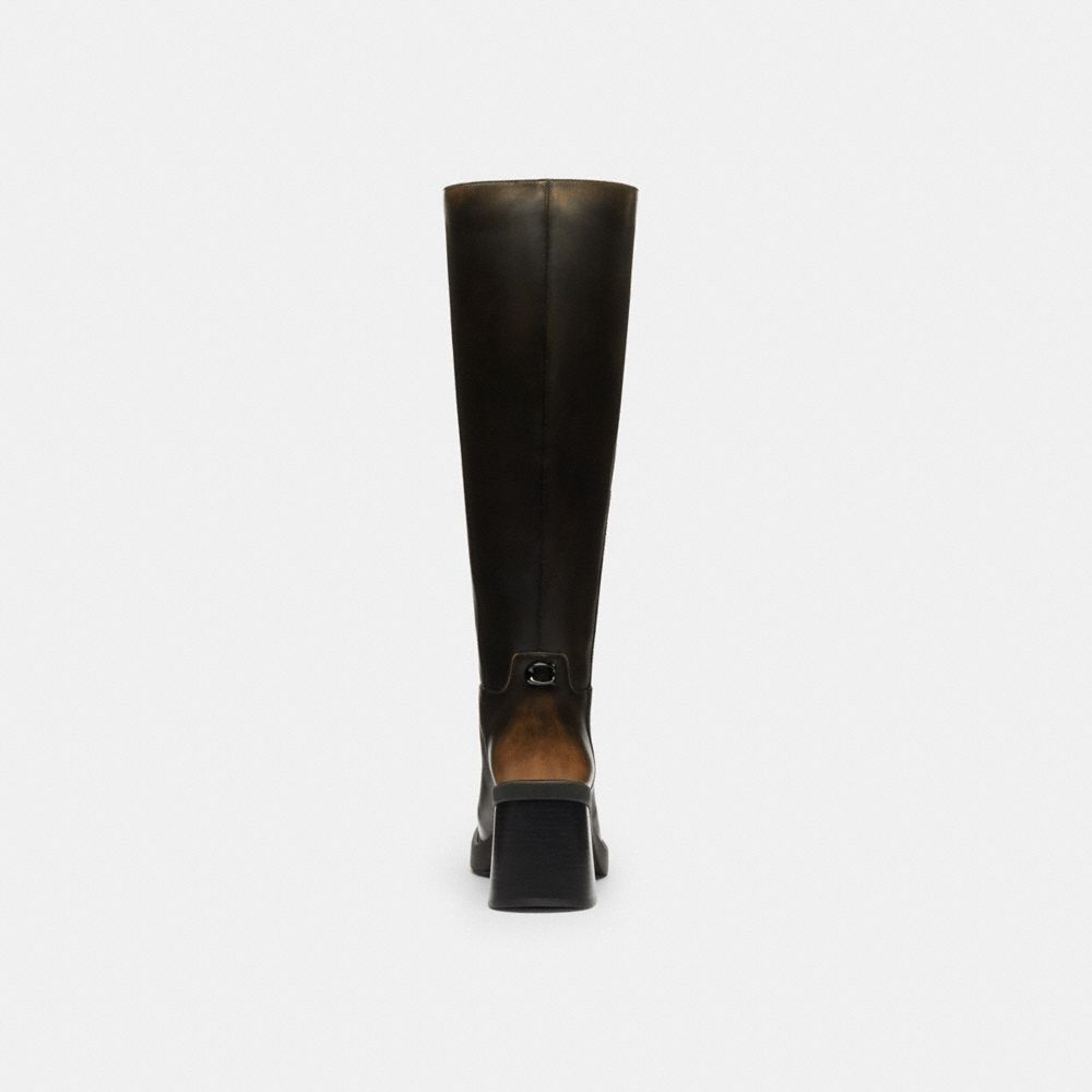 Sculpted C Tall Boot In Loved Leather