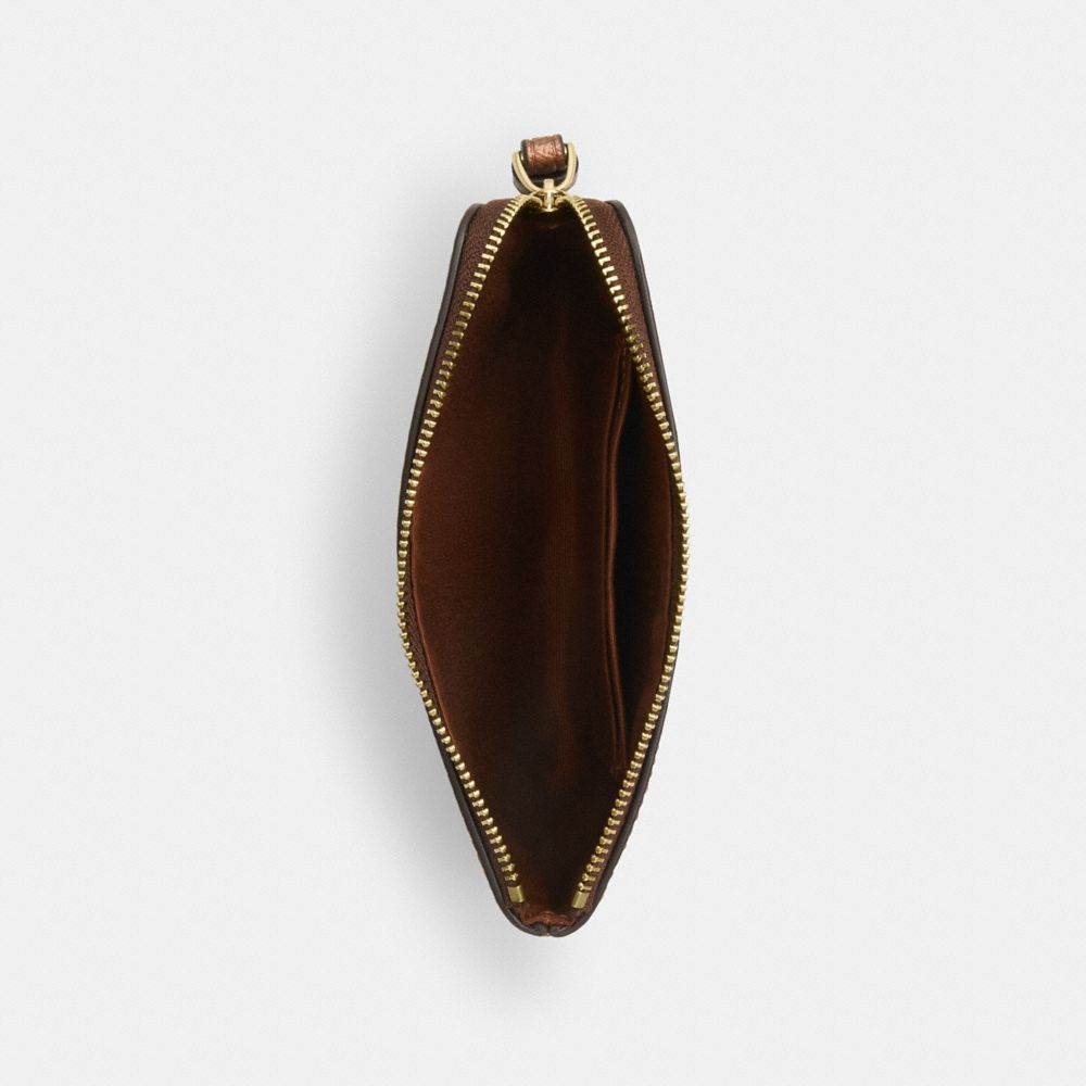 Corner Zip Wristlet In Signature Canvas