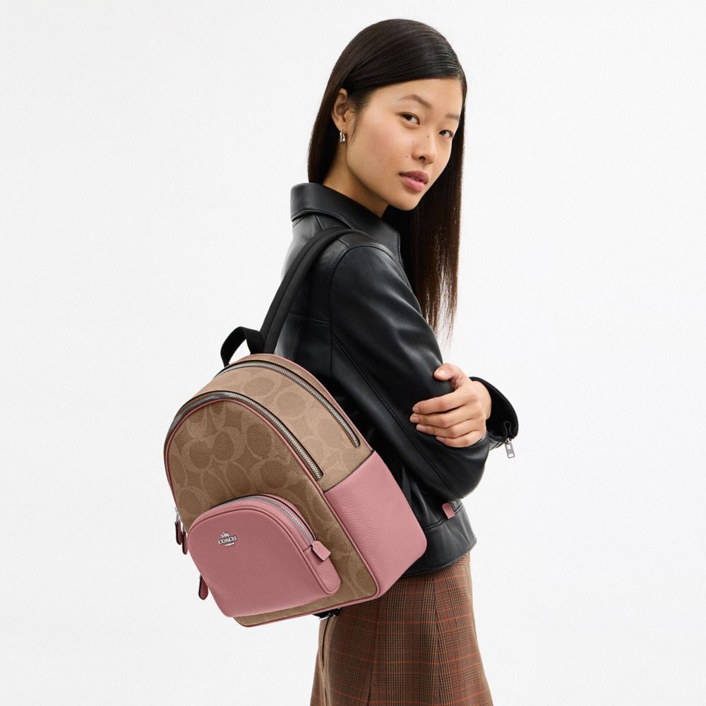 Court Backpack In Maxi Signature Canvas