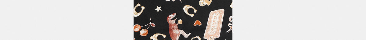 Iconic Motifs Print Silk Square Scarf