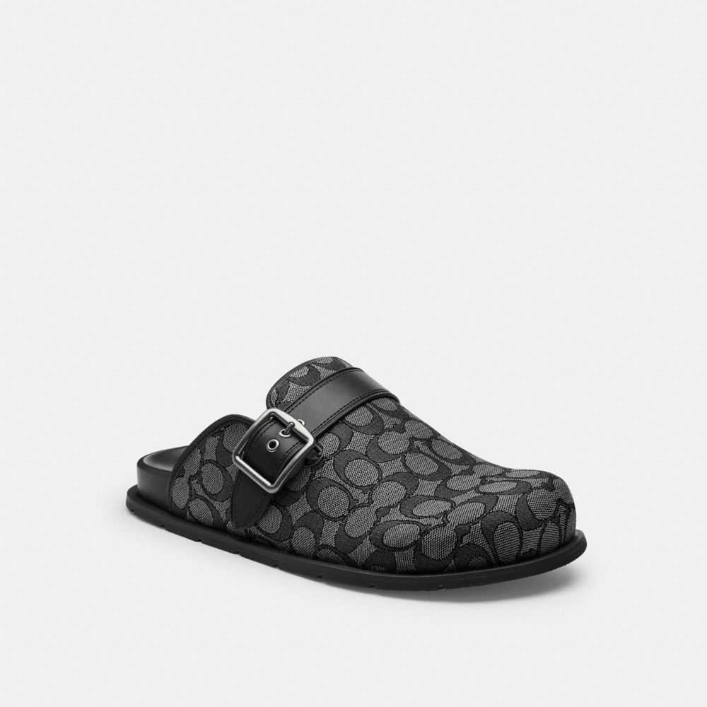 Buckle Clog In Signature Jacquard