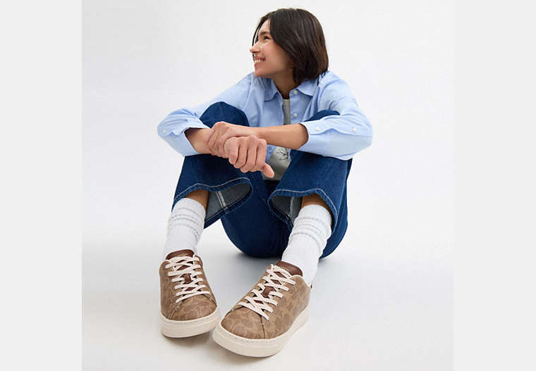 High Line Sneaker In Signature Canvas