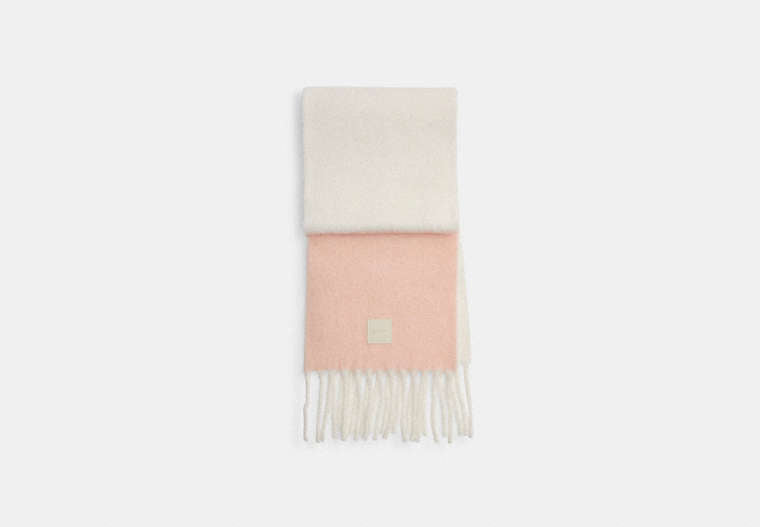 Colorblock Muffler With Rubber Patch