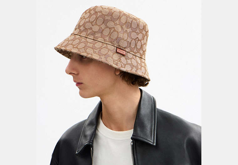 Signature Jacquard Bucket Hat