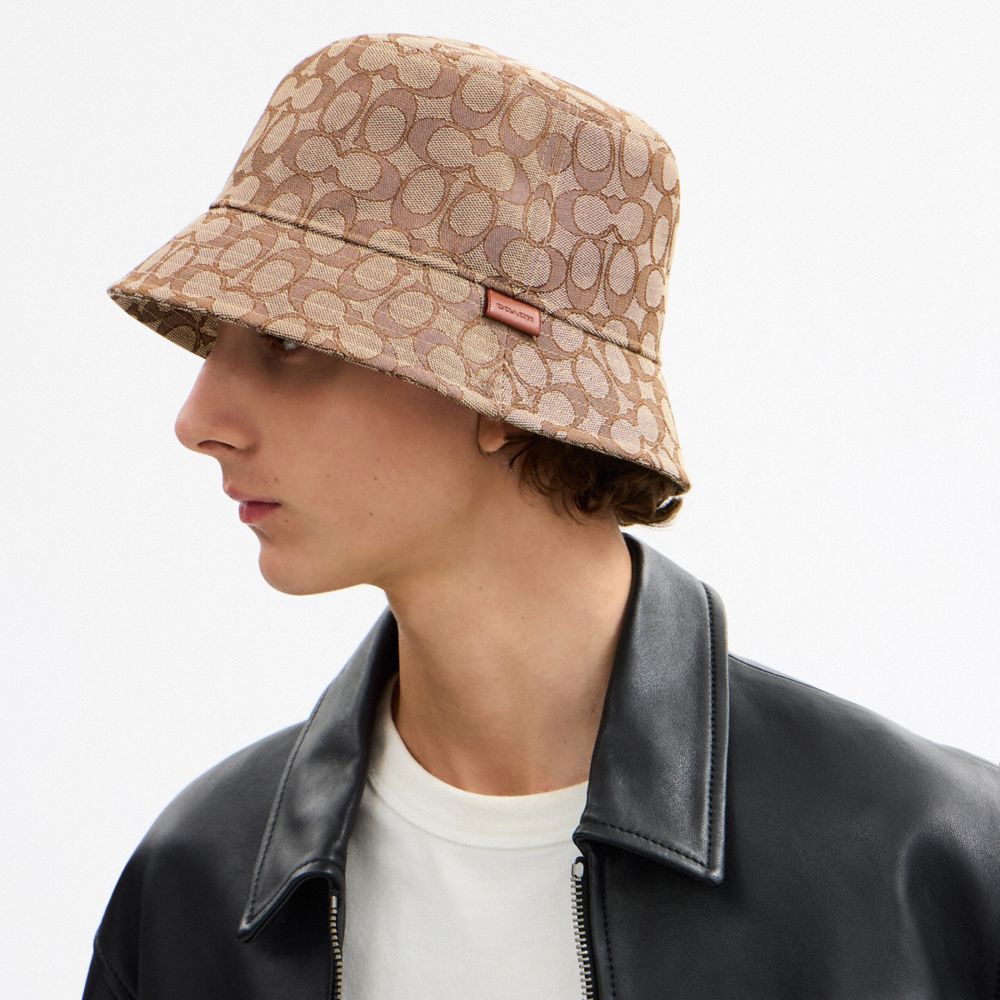 Signature Jacquard Bucket Hat