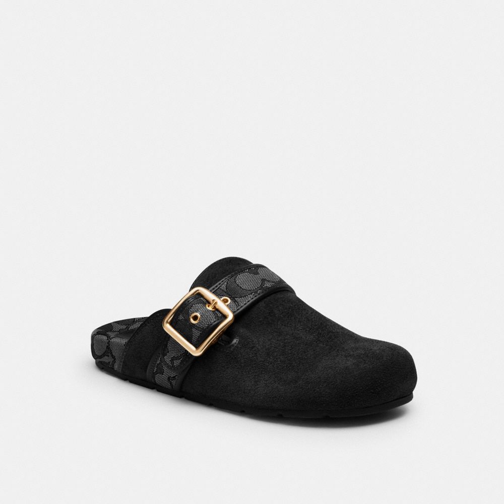 Archival Buckle Clog In Signature Jacquard Canvas