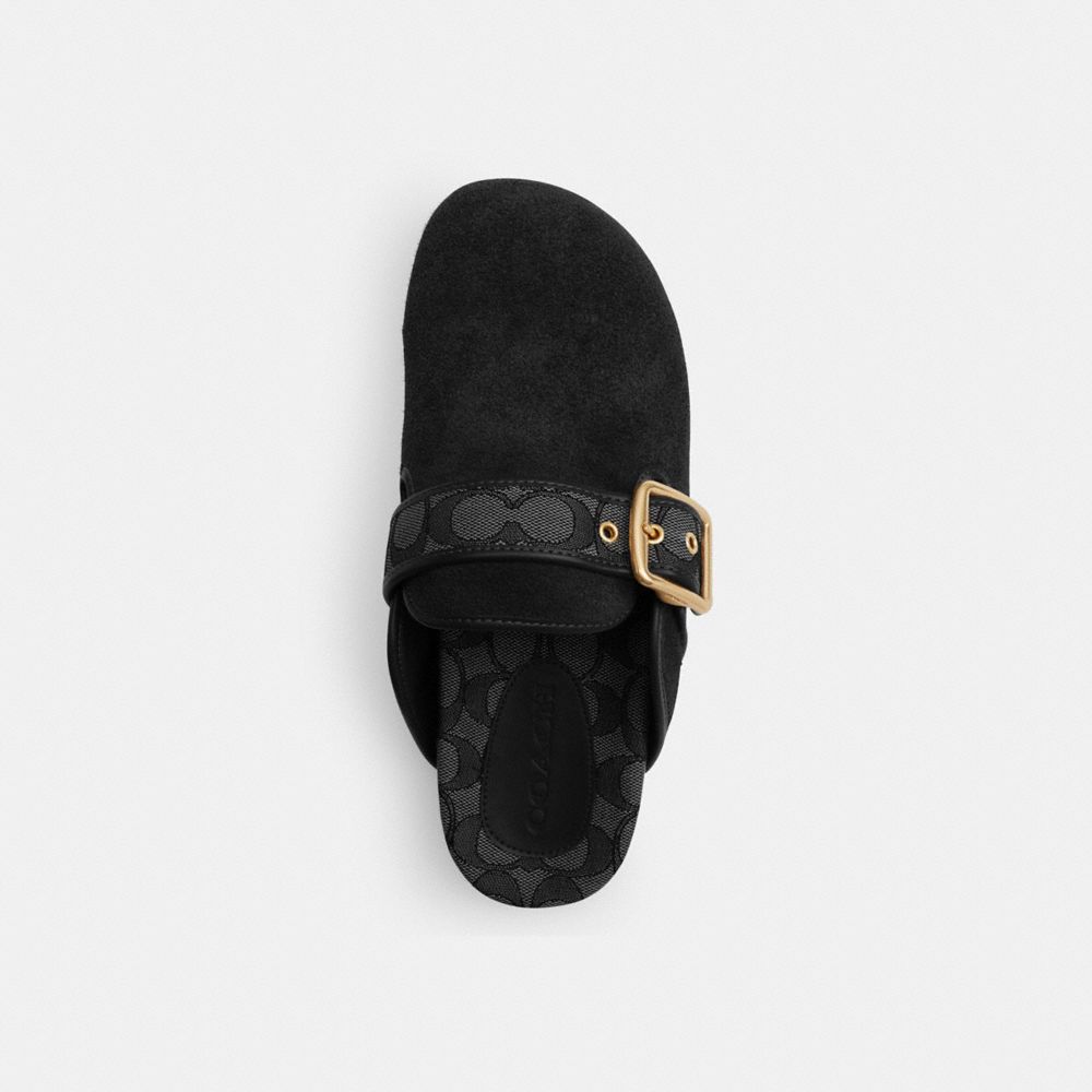Archival Buckle Clog In Signature Jacquard Canvas