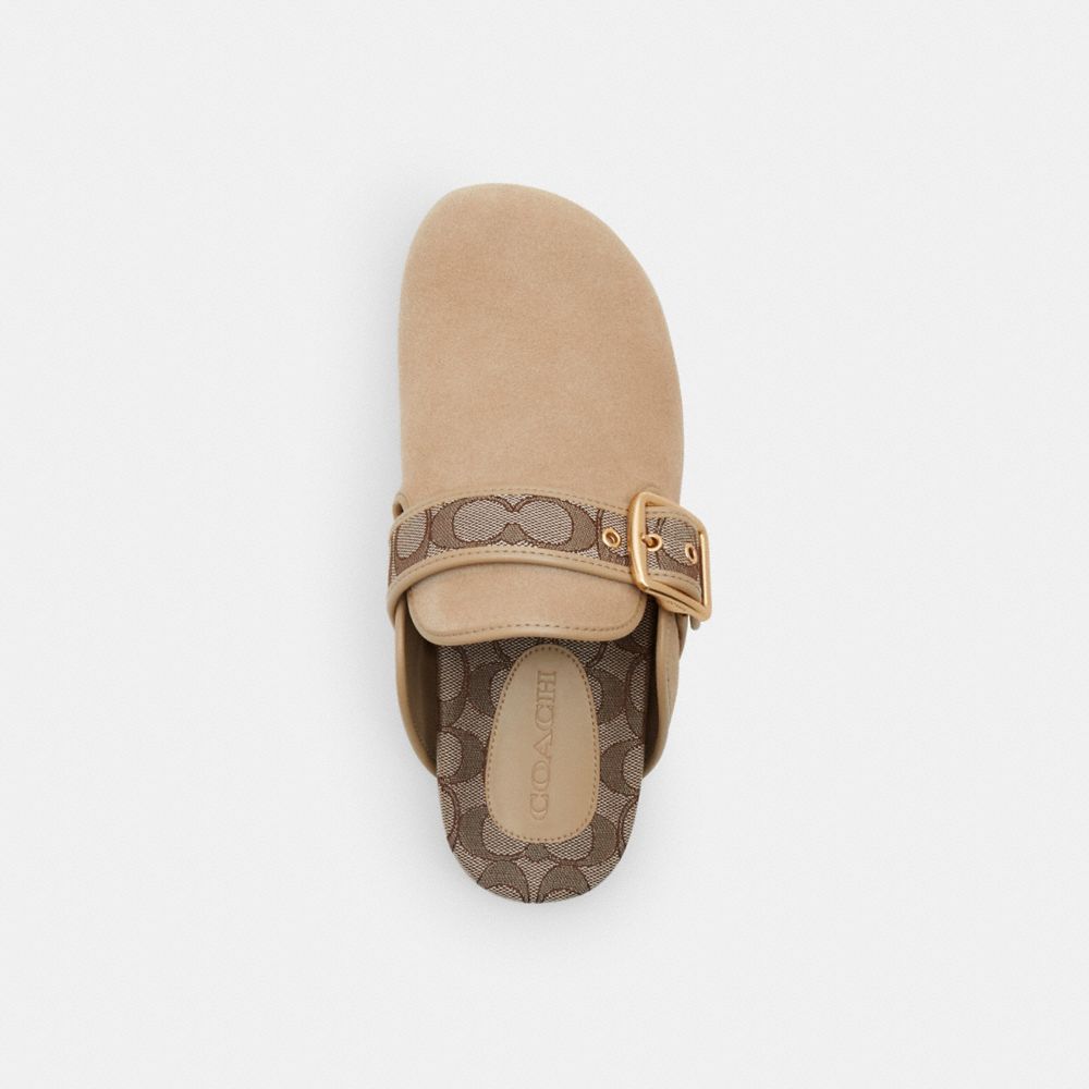 Archival Buckle Clog In Signature Jacquard Canvas