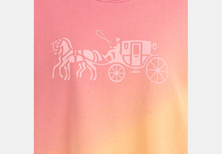 Restored Ombre Horse And Carriage Crewneck