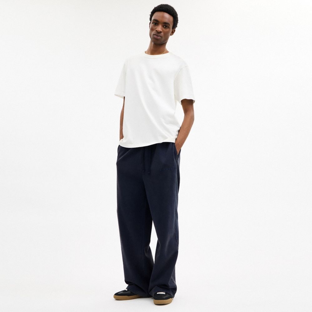 Garment Dyed Straight Leg Sweatpants