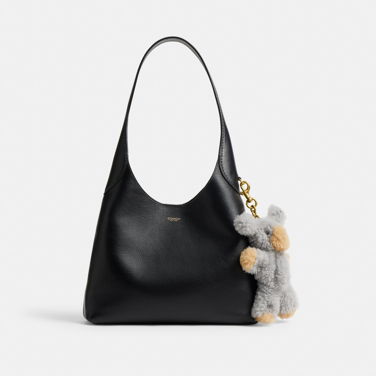 Fuzzy Bag Charm In Shearling