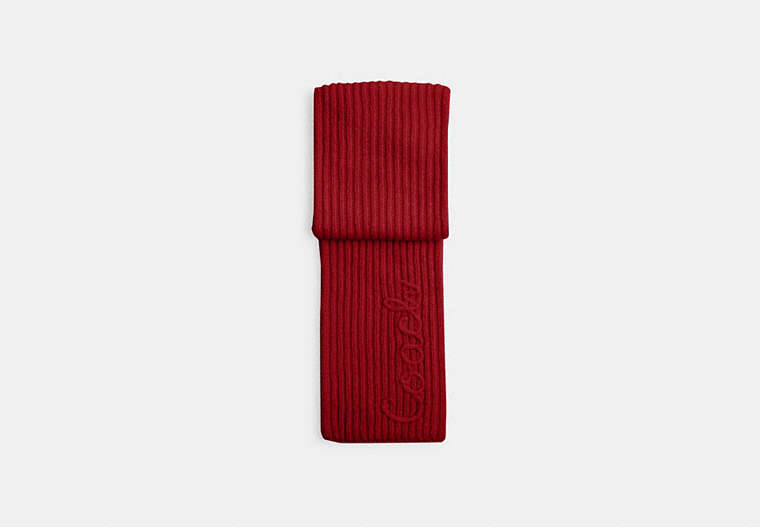 Coach Script Knit Muffler