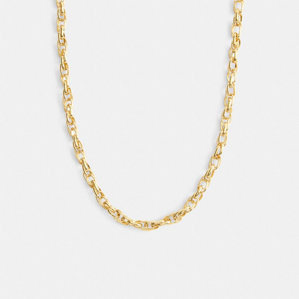 Brushed Link Chain Necklace