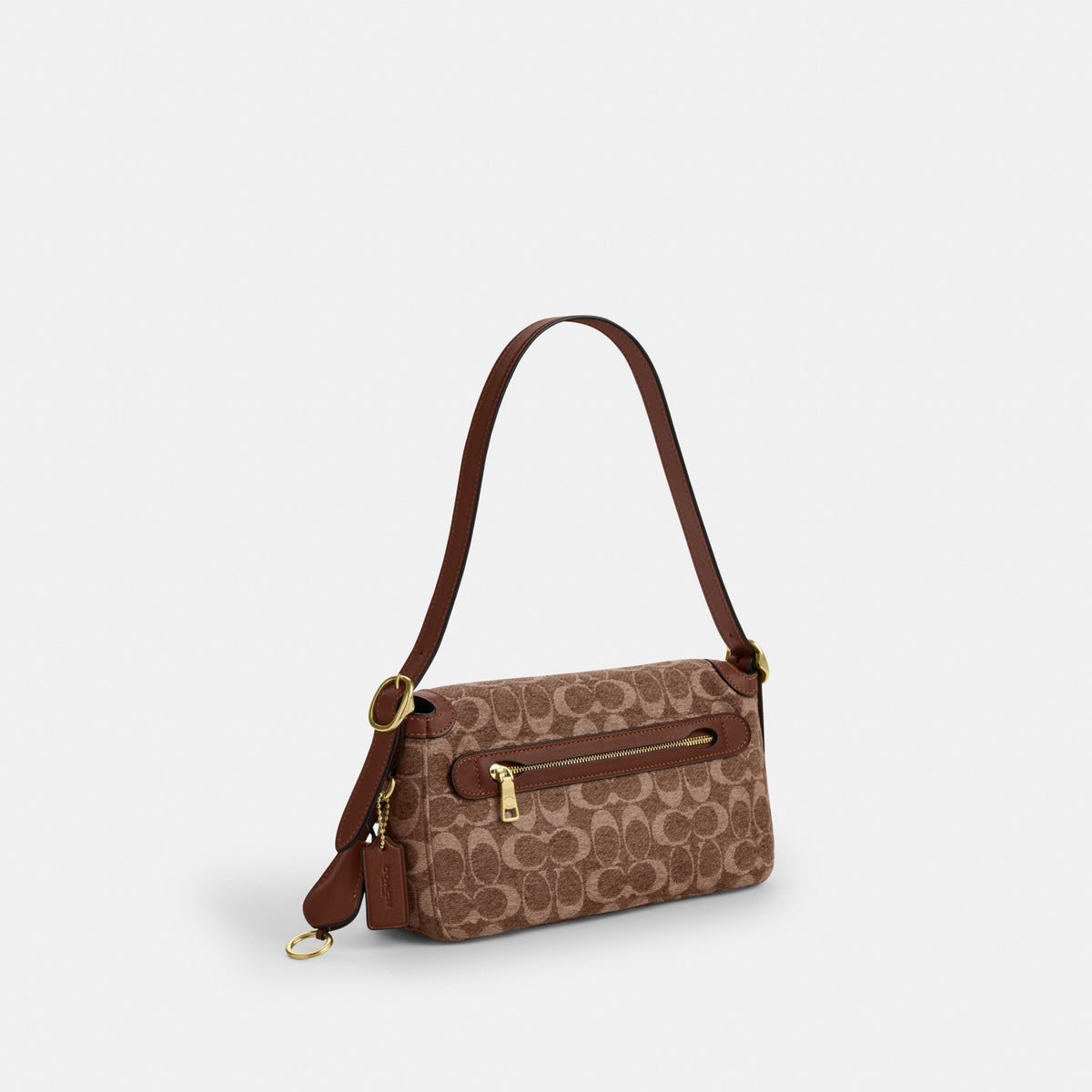 Etta Small Flap Shoulder Bag In Signature Chenille