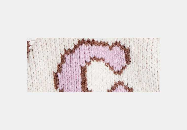 Fair Isle Print Knit Beanie