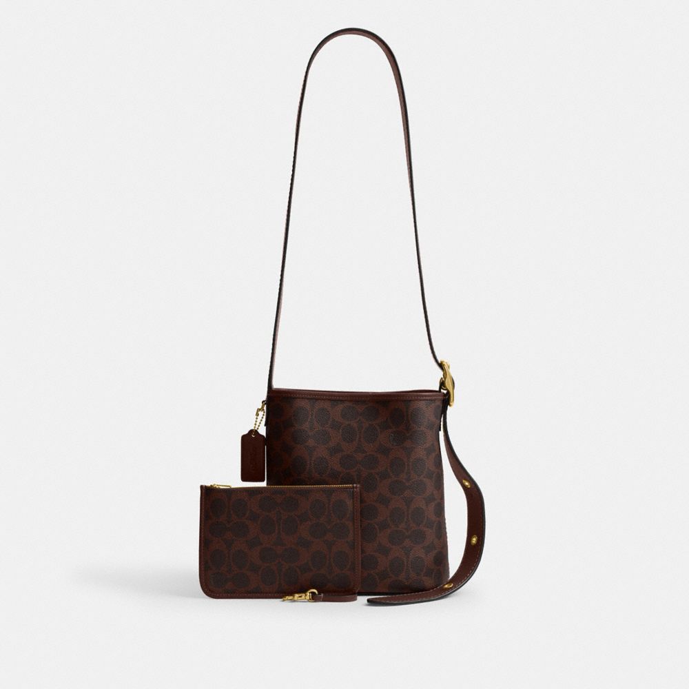 Bleecker Bucket Bag 21 In Signature Canvas