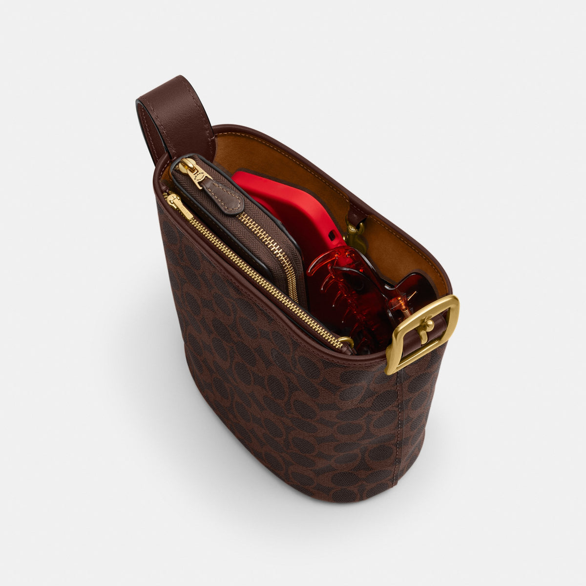 Bleecker Bucket Bag 21 In Signature Canvas