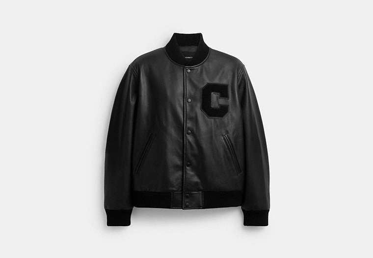 Leather Varsity Jacket