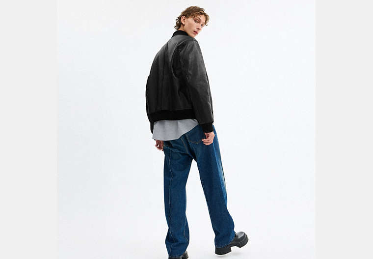 Leather Varsity Jacket