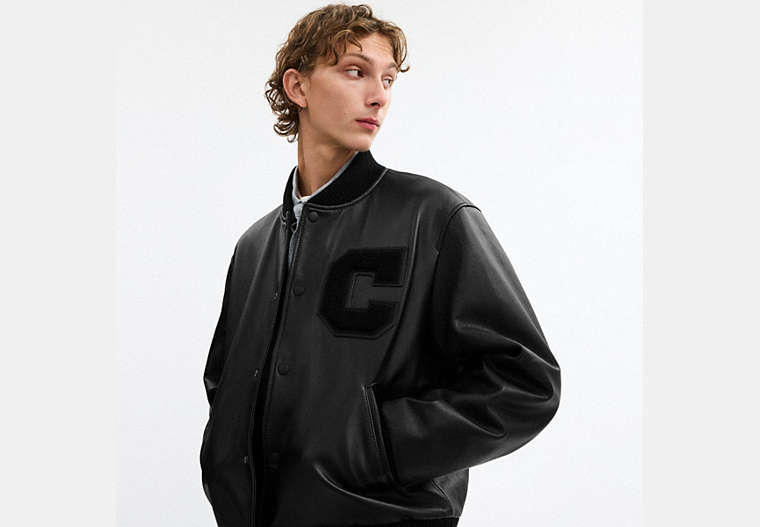 Leather Varsity Jacket
