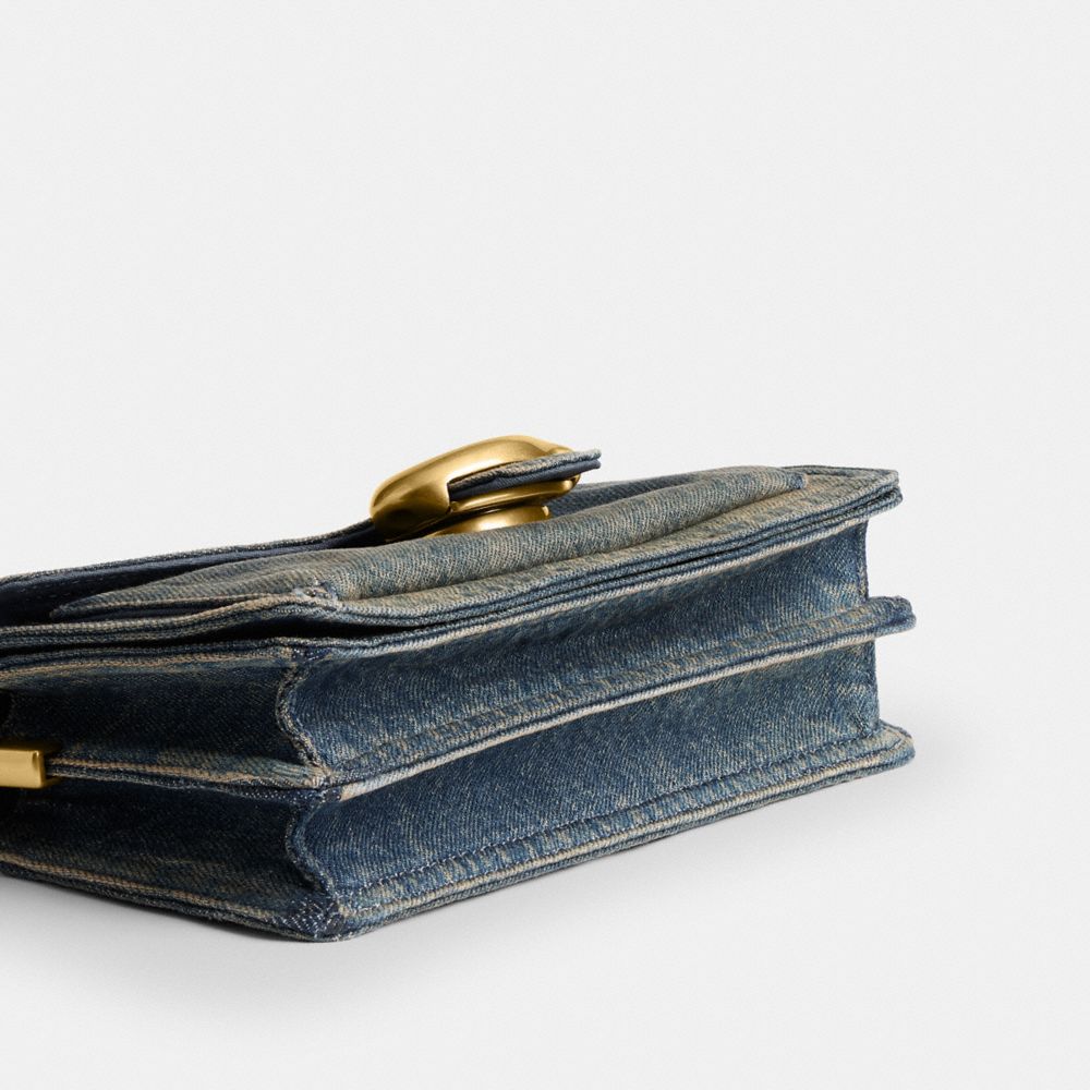 Tabby Shoulder Bag 20 In Regenerative Cotton Denim