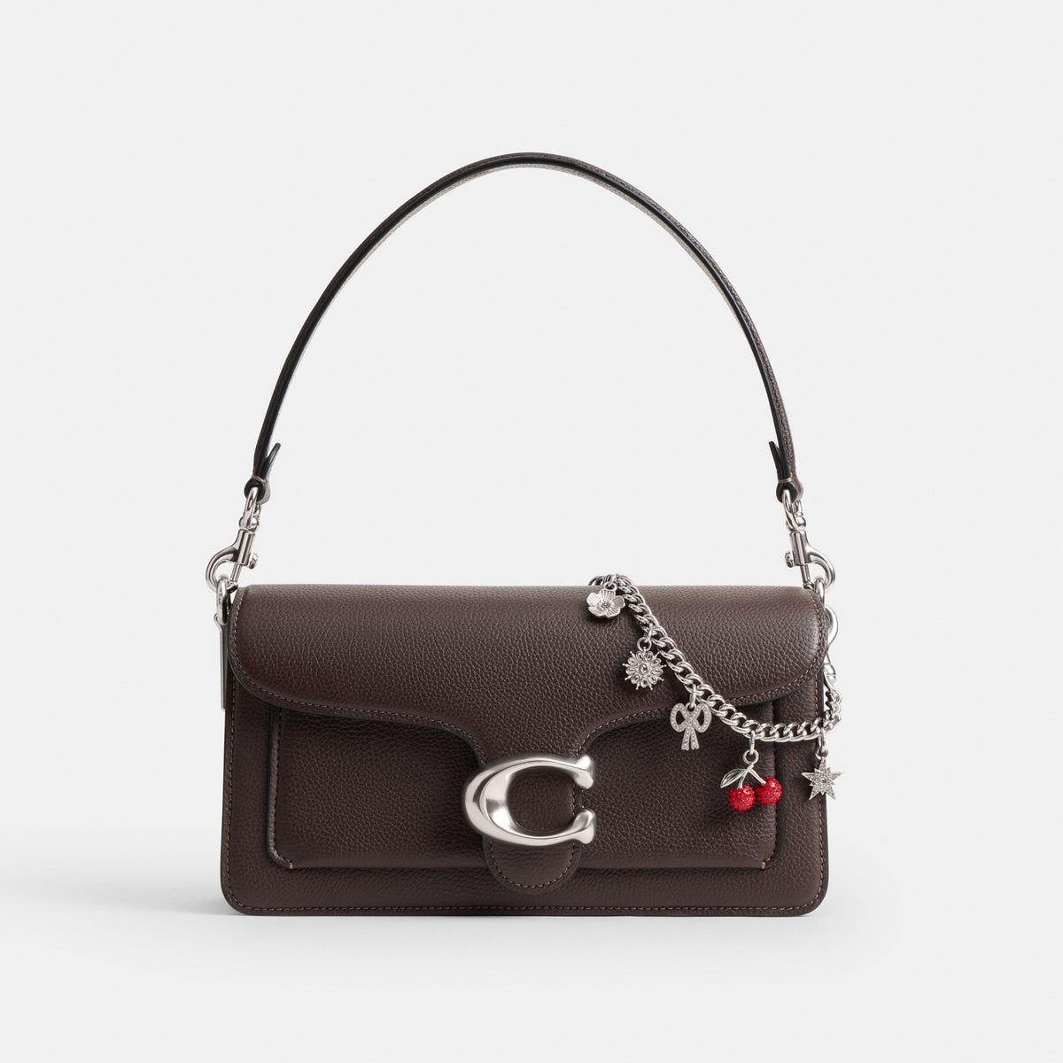 Crystal Motif Chain Bag Charm