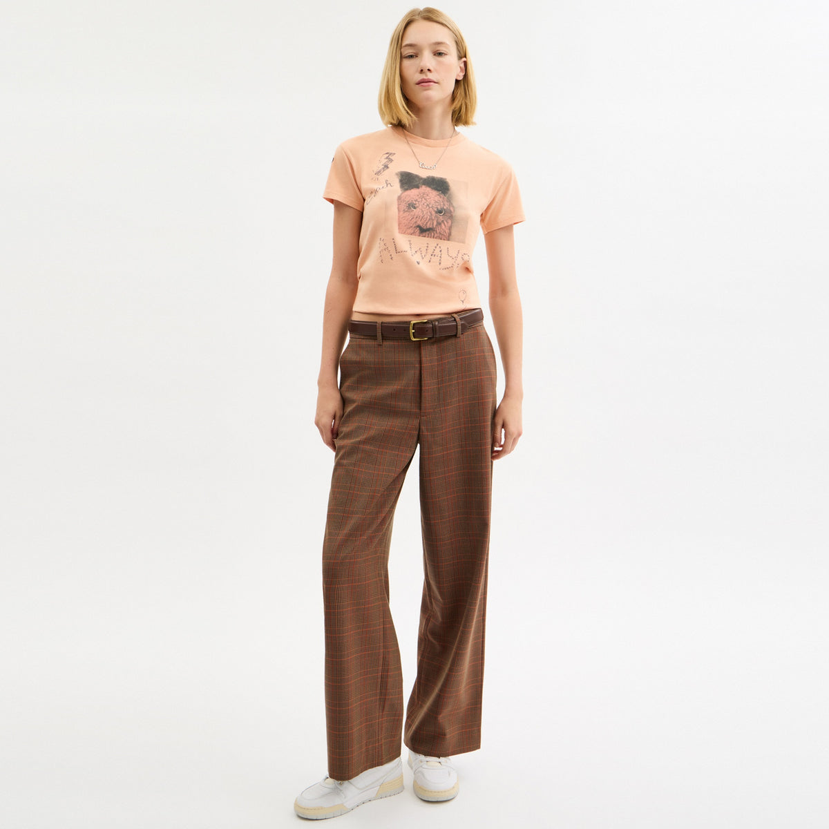 Carroty Shrunken T-Shirt In Organic Cotton