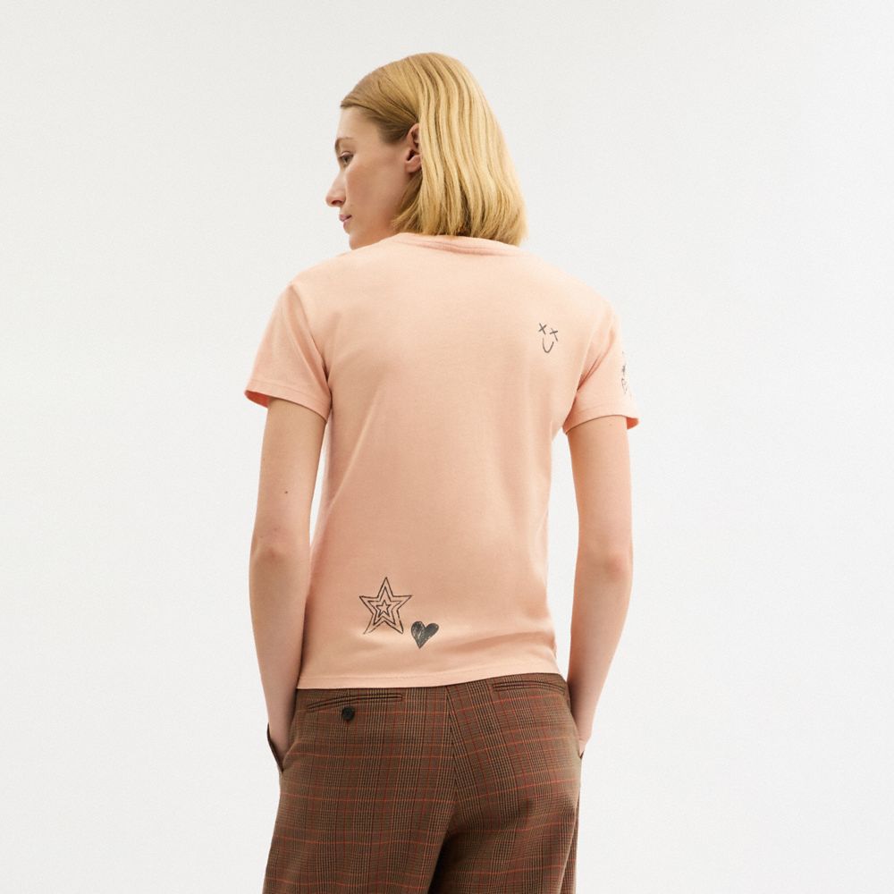 Carroty Shrunken T-Shirt In Organic Cotton