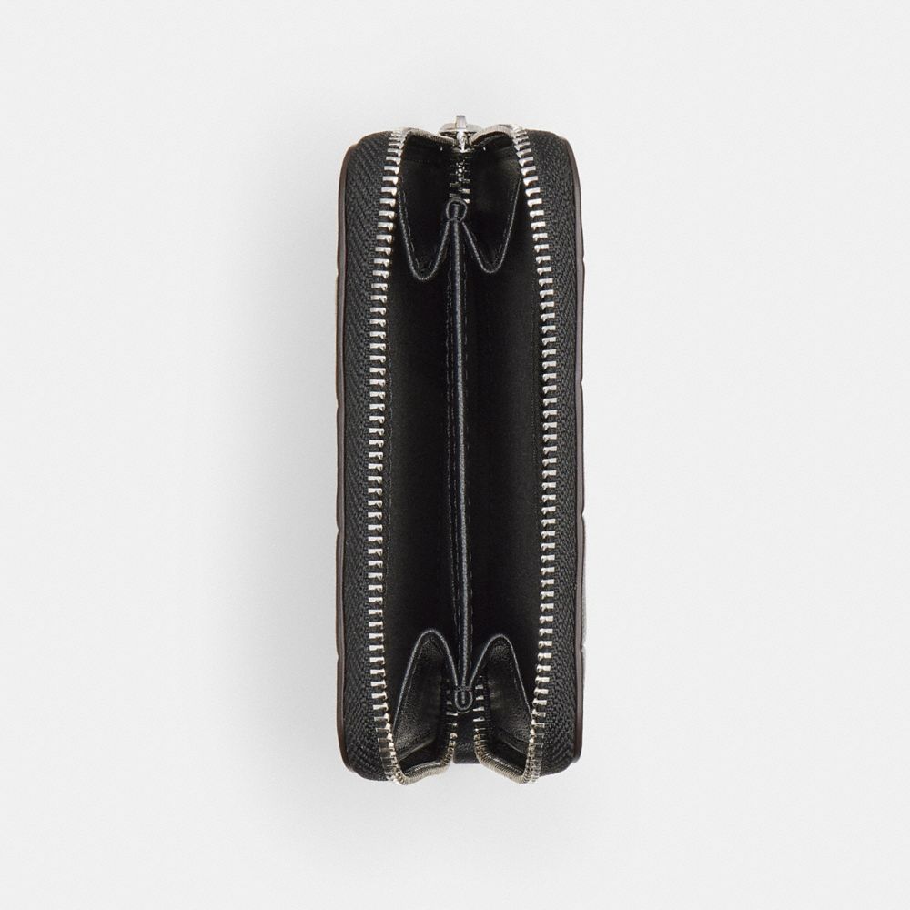 Zip Around Wallet In Checkerboard Upcrafted Leather