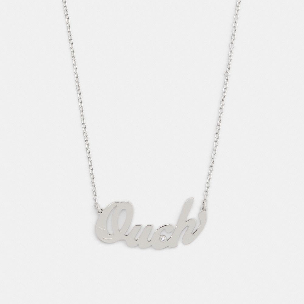 Ouch Nameplate Necklace