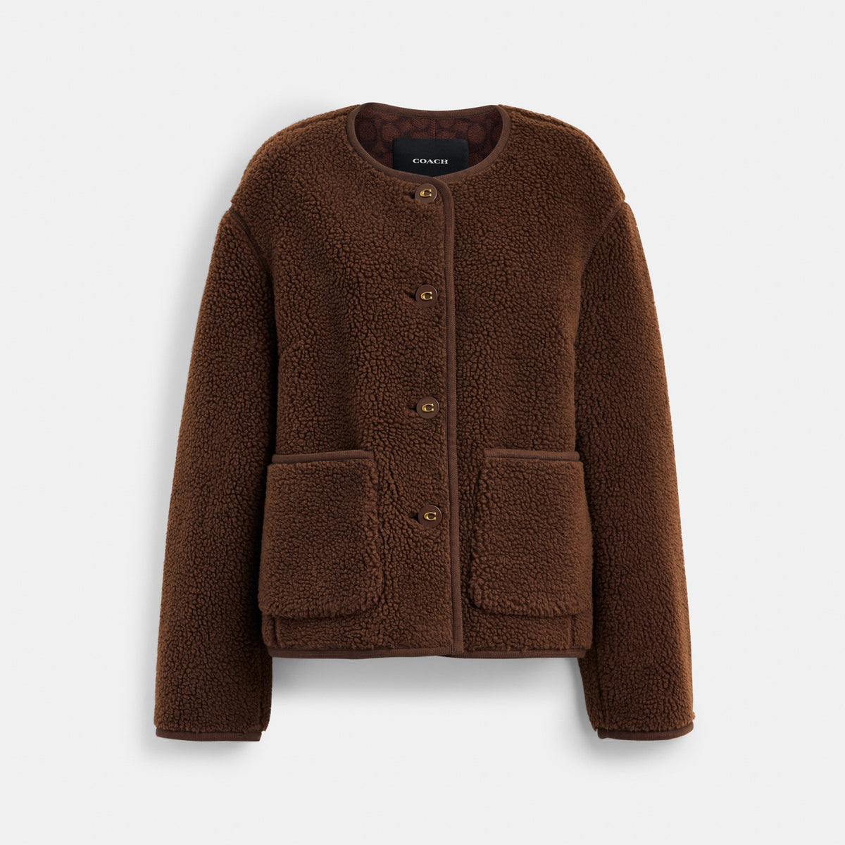 Short Sherpa Cardi Jacket
