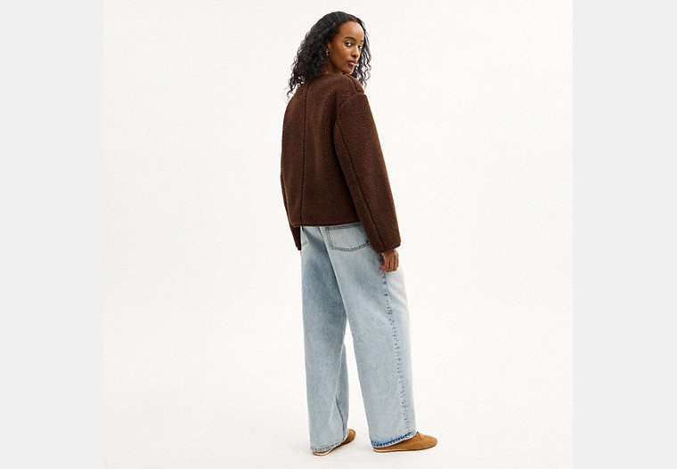Short Sherpa Cardi Jacket