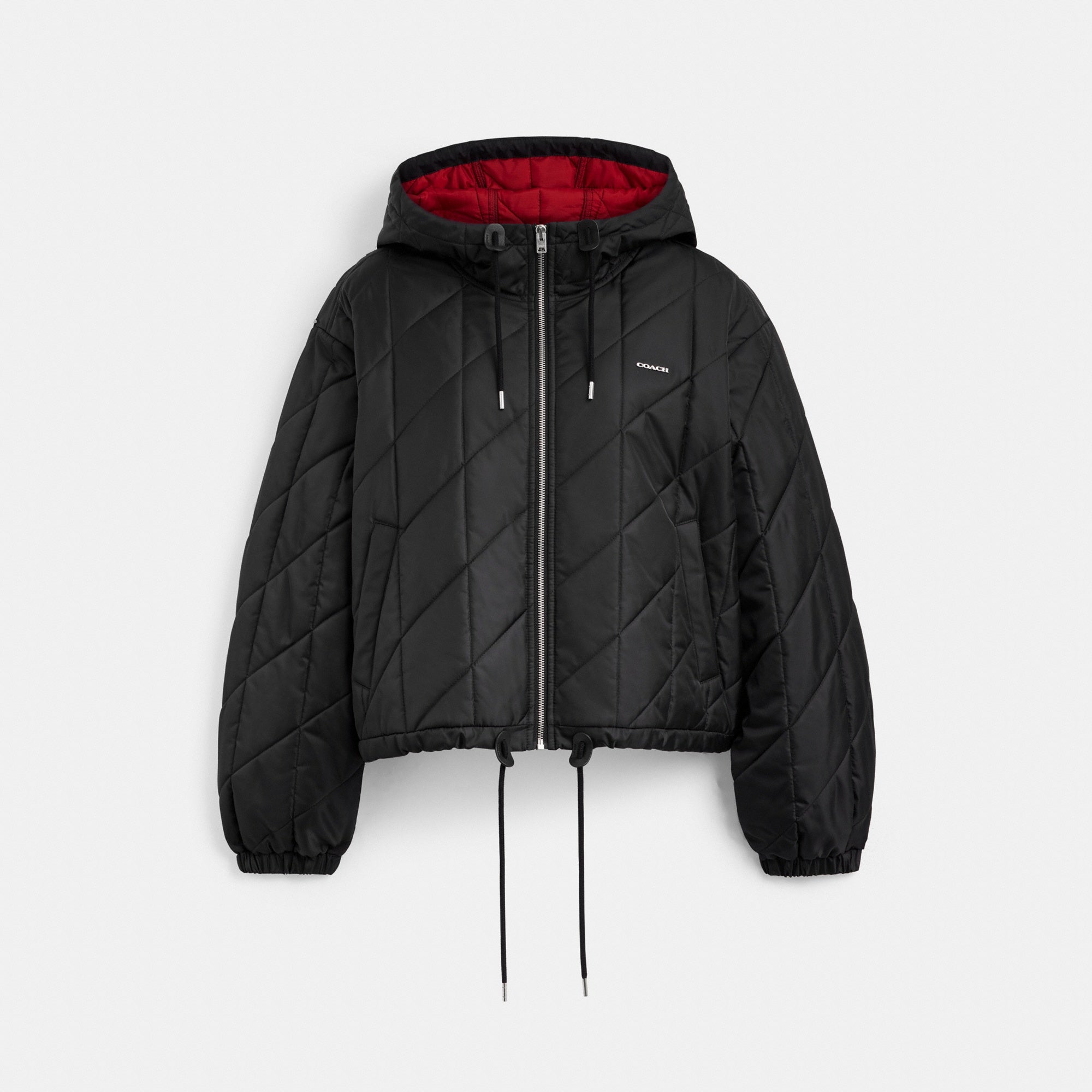 Quilted Blouson Hoodie