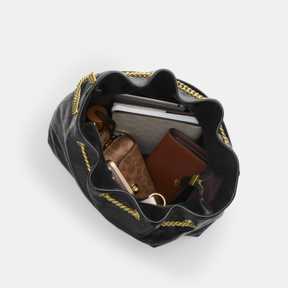 Evelyn Large Shoulder Bag With Quilting