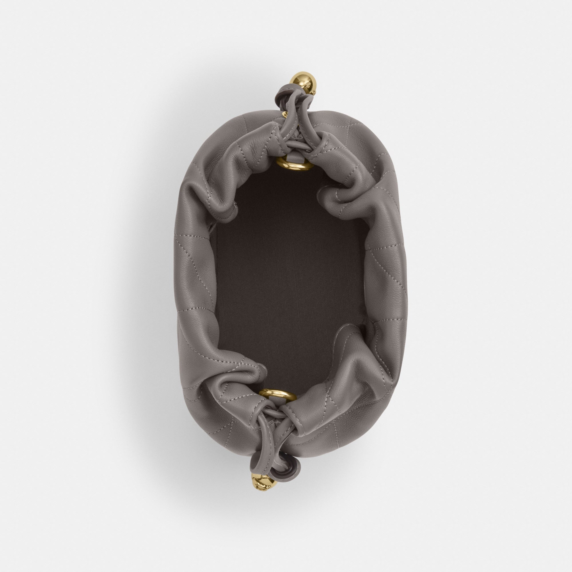 Faye Mini Drawstring Bag With Quilting