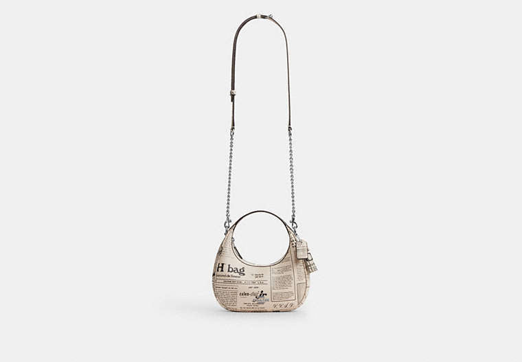 Carmen Mini Crossbody Bag With Newspaper Print