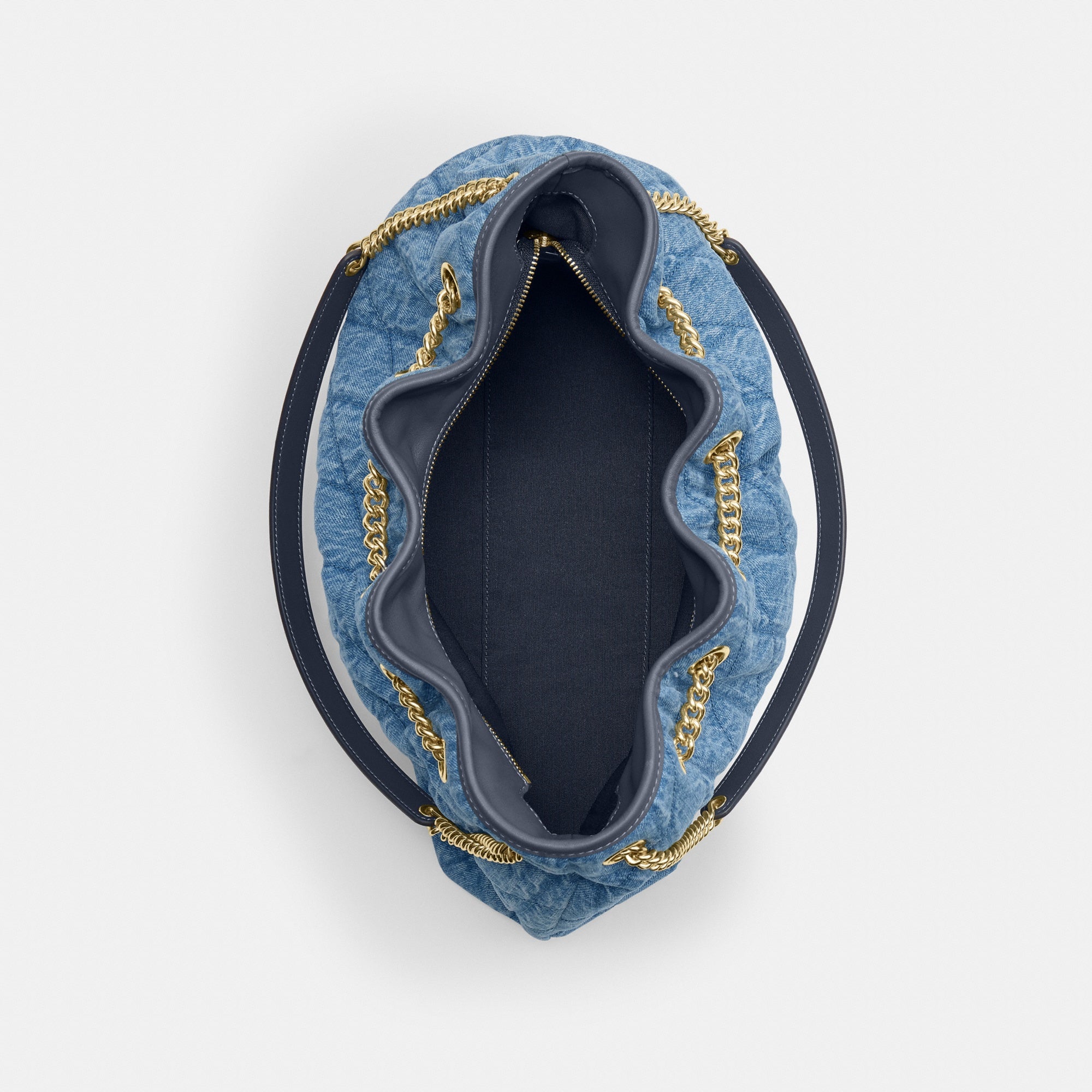 Evelyn Shoulder Bag In Regenerative Cotton With Quilting