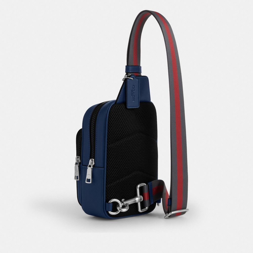 Racer Sling Pack In Loved Signature Denim